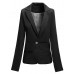 Fashion Casual Slim Ladies Buckle Stripe Lining Suit