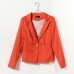 Fashion Casual Slim Ladies Buckle Stripe Lining Suit