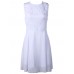 Slim Dress Chiffon Back Lace Sleeveless Classic Dress For Women