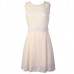 Slim Dress Chiffon Back Lace Sleeveless Classic Dress For Women