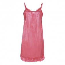 Lace Flower Sling Sleeveless Faux Silk Nightdress Home Pajamas