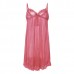 Lace Flower Sling Sleeveless Faux Silk Nightdress Home Pajamas