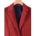 Fashion Solid Color One-button Long Sleeve Blazer Suit