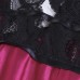 Lace Floral Sexy Babydoll Casual Soft Erotic Lingerie Silk V-Neck Sleepwear Nightdress