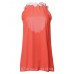 Summer Flower Patchwork Backless Halter Women Chiffon Sundress