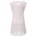 Women Sleeveless Crochet Mini Sexy Dress Lace Patchwork Dresses