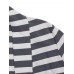 Casual Women Shawl Collar Elbow Patch Striped Open Front Cardigan Long Sleeve