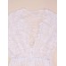 Sexy White Lace Crochet Deep V Women Ball Gown Cocktail Party Maxi Dress