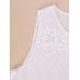 Sexy Women Summer Sleeveless Lace Crochet Stitching Mini Dress