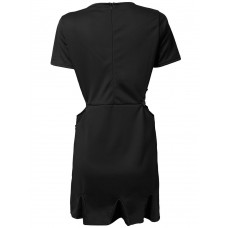 Sexy Hollow Out Embroidery Women A-Line Mini Dress