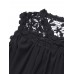 Sexy Women Off Shoulder Lantern Sleeve Lace Patchwork Chiffon Dress