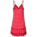 Women Polka Dot Sexy Adjustable Strap Sleepwear Sets With Panties Nightdress