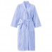 Comfy Cotton Bathrobe Pure Color Long Cardigan Sleepwear For Men Women Couples