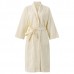 Comfy Cotton Bathrobe Pure Color Long Cardigan Sleepwear For Men Women Couples