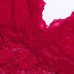 Plus Size Sexy Double V Lace Mesh Sleepwear See-through Temptation Babydoll Nightdress For Woman