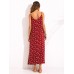 Sexy Women Sleeveless Halter V-Neck Printed Boho Beach Maxi Dresses