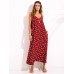 Sexy Women Sleeveless Halter V-Neck Printed Boho Beach Maxi Dresses