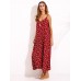 Sexy Women Sleeveless Halter V-Neck Printed Boho Beach Maxi Dresses