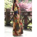 Ethnic Women Random Floral Print Batwing Sleeve Maxi Dresses