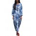 Retro Women Floral Printed Long Sleeve Loose Maxi Dresses