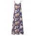 Bohemian Women Floral Printed Spaghetti Strap Beach Maxi Dresses