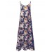 Bohemian Women Floral Printed Spaghetti Strap Beach Maxi Dresses