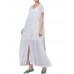 Women Short Sleeve Loose Pure Color Long Maxi Cardigans