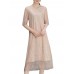 Elegant Lace Hollow Out Half Sleeve Slim Dress For Women