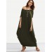 Sexy Women Off Shoulder Loose Casual Maxi Dress