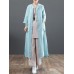 Women Vintage Stand Collar Casual Loose Shirt Cardigans Outwears Coats