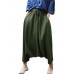 M-5XL Women Pure Color High Elastic Baggy Harem Pants