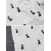 Mori Girl Rabbit Printed Long Sleeve Pocket Blouse