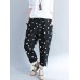 Women Printed Loose High Waist Harem Pants