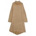 Casual Women Pure Color Turtleneck Long Sweater Dress