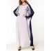 Loose Women Floral Embroidered Batwing Sleeve O-Neck Maxi Dress