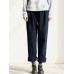 Women Casual Stripe Elastic Waist Long Pants