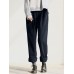 Women Casual Stripe Elastic Waist Long Pants