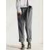 Women Casual Stripe Elastic Waist Long Pants