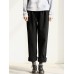 Women Casual Stripe Elastic Waist Long Pants