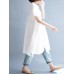 S-5XL Women Casual Stand Collar Pleated Long Shirts