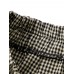 Vintage Women Plaid High Elastic Waist Long Pants