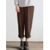 Women Cotton Harem Pants Casual Pockets Loose Baggy Trousers