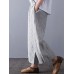 Women Vintage High Waisted Striped Wide Leg Pants