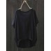 Women Batwing Sleeve Cotton Asymmetrical Blouse