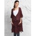 Women Casual Buttons Down V-neck Split Cardigans Shirt