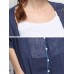 Women Casual Buttons Down V-neck Split Cardigans Shirt