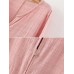 Vintage Women Solid Color Chinese Style Linen Cotton Cardigans