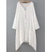 Vintage Women Solid Color Chinese Style Linen Cotton Cardigans