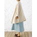 Vintage Long Sleeve Cotton Solid Color Cardigans for Women