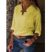 Women Long Sleeve V Neck Casual Loose Blouse